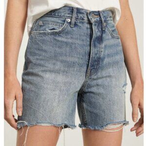 Everlane Blue High-Waisted Jean Shorts